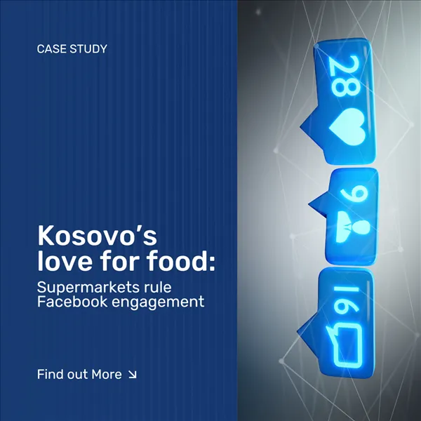 Kosovo’s love for food: Supermarkets rule Facebook engagement